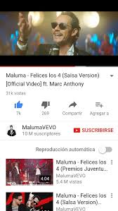 Añadir a favoritas guardar en playlist. Marc Anthony Grecia On Twitter Ya Salio El Video Musical De Felices Los 4 Version Salsa De Marcanthony Y Maluma Corran A Verlo Https T Co Telo6unyvn Https T Co Ybxhi2vqdg
