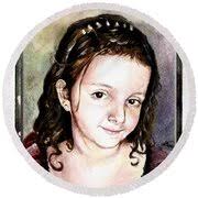 Jusra Portrait Painting by Alban Dizdari