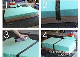 Replace the lid, put up your feet and relax! How To Make An Oversized Ottoman Tutorial Oversized Ottoman Diy Ottoman Homemade Ottoman