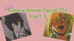 List of roblox decal id and spray paint codes. Roblox Anime Decal Ids Part 3 Youtube