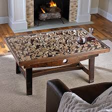 Collector S Display Top Coffee Table With Barrel Stave Legs Barrel Coffee Table Wine Barrel Coffee Table Wine Barrel Furniture