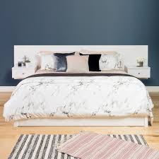 This nightstand is an easy addition to your bedside decor. Prepac Floating King Headboard With Nightstands White The Home Depot Canada