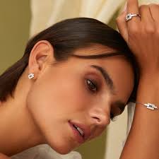 Hot Diamonds Sterling Silver Echo White Topaz Ring Size M DR240/M