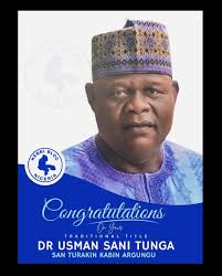 Congratulation Dr. Usman Sani Tunga