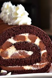 Triple Chocolate Roll Cake Recipe Chocolate Roll Chocolate Roll Cake Roll Cake