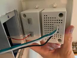 Trim the exposed wire to 1/4 before inserting into the wire connector.) attach the other white wire from the chime connector to the trans terminal. How Do I Install Nest Hello With Nicor 18888 Built In 12v Transformer Google Nest Community