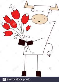Internationaler frauentag ist am montag, den 8. Weisser Ochse Frohes Neues Jahr 2021 Internationaler Frauentag Lustige Niedliche Kawaii Stier Kuh Mit Bundel Von Roten Tulpen Blumen Vektorgrafik In Cartoon Stock Vektorgrafik Alamy