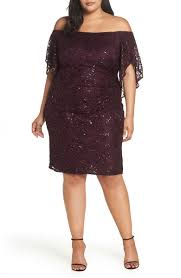 Free Shipping And Returns On Morgan Co Sequin Off The Shoulder Cocktail Dress Off Shoulder Cocktail Dress Trendy Cocktail Dresses Plus Size Cocktail Dresses