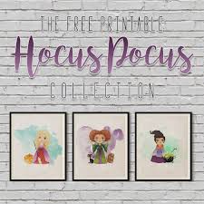 What are the names of the sanderson sisters ? The Free Printable Hocus Pocus Collection The Cottage Market