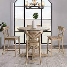 Furniture, decor & pillows, bedding, lighting, rugs Elements Callista Rustic Round Counter Height 5 Piece Dining Set Royal Furniture Pub Table And Stool Sets