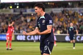 SOCCER AUSTRALIA LEBANON, John Iredale of Australia controls the ball  during the FIFA World Cup