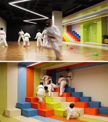 Bright Colors And Creativity Define A Play Space For Children Play Space Kids Design Kids Playing