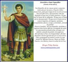Su nombre, en griego, significa: Oracion A San Expedito 3 Dias