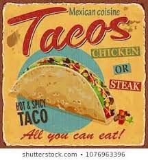 Dining room wallpaper ideas are the best way to personalize without going through a major renovation. Vintage Tacos Metal Sign Vintage Food Posters Taco Wallpaper Metal Signs