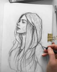 11 Drawing Of Girls Sketches Faces Cizim Fikirleri Sanat Karalama Defteri Cizim Egitimleri