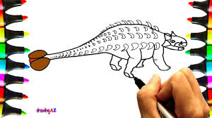 Refine your search for baby ankylosaurus. How To Draw Ankylosaurus And Paint Ankylosaurus Dinosaur Coloring Pages 23 Youtube