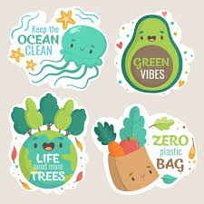 Download Green Vibes And Zero Plastic Hand Drawn Ecology Badges For Free In 2020 Earth Drawings How To Draw Hands Aesthetic Stickers