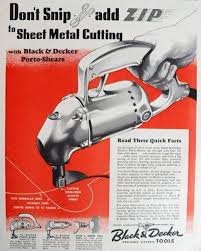 Antique Black And Decker Bench Grinder 1945 Vintage Black Decker Porto Shears Ad Vintage Hardware Paint Ads Black Decker Vintage Tools Antique Tools