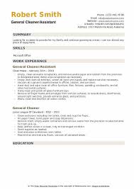 Passionate about helping customers and creating. General Cleaner Resume Samples Qwikresume