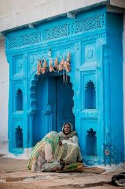 blue doorway incredible india india architecture indian architecture