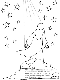 This coloring sheet highlights abraham's encounter with god. Abraham Coloring Pages Kidsuki