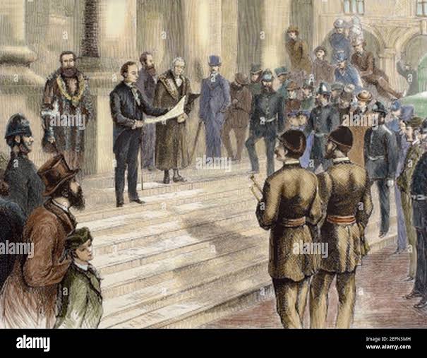 Proclamation of queen victoria as empress of india hi-res stock photography and images - Alamy
