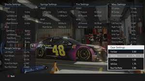 If adjusting a custom setup is too complex, you can toggle your car's setup from loose to tight instead on this same screen by adjusting. Nascar Heat 4 Las Vegas Setup Youtube