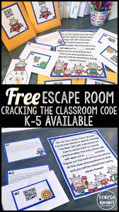 This Is A Free Escape Room Game For Your Classroom Games Are Available For Kindergarten First Grade Second Escape The Classroom Classroom Games Escape Room