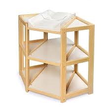 Badger Basket Diaper Corner Baby Changing Table Natural Includes Pad Walmart Com In 2020 Corner Changing Tables Baby Changing Table Changing Table