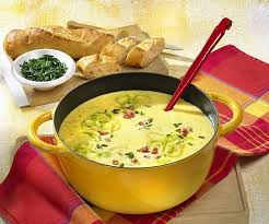 Porree Kasesuppe Mit Schinken Rezept Lecker Rezepte Lecker Schinken Rezepte