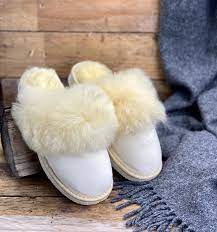 Schaffell Pantoffeln Mules Damen Hausschuhe warm flauschig - Etsy.de