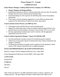 'this commercial position is a key role in finance but also the surrounding business. Finance Manager Cv Template And Examples