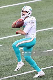 Mike Gesicki Of The Miami Dolphins Celebrates After A 13 Yard Miami Dolphins Dolphins Miami Dolphins Football
