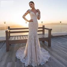 White mermaid one shoulder satin beading sequins wedding dress. Vestido De Noiva Sexy Boho Lace Mermaid Trumpet Wedding Dress Bridal G