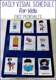 Daily Visual Schedule For Kids Free Printable Natural