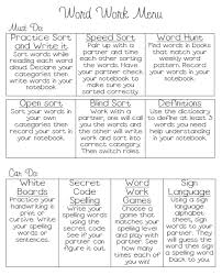 T Is For Teaching Daily 5 Word Work School Reading Words
