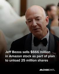 Amazon founder Jeff Bezos sold nearly three million shares worth $665.8  million over two days in July, a regulatory filing showed. ➡️ The stock  sale comes shortly after his $50 million high-profile