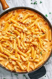 Serve them up on a roll or pile them on a plate of pasta. Creamy Chicken Pasta Recipe Chicken Pasta Recipe Eatwell101