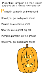 Template Pumpkin Song Pumpkin Lessons Halloween Preschool