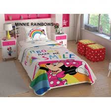 Mickey mouse çift taraflı tek kişilik nevresim takım cotton. Tac Lisansli Tek Kisilik Pike Takimi Minnie Mouse Art