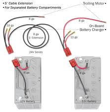 24 Volt Trolling Motor Connection 5 Extension For Separated Battery Compartments Rce24vb5chk In 2020 Trolling Motor Marine Equipment Boat Battery