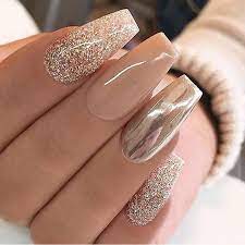 pin by christina chao on nail inspo tapered square nails nail art ombre crystal nails