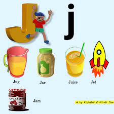 Printable beginning sound vocabulary cards for letter l, includes the words leaf, legs, log, and ladder. J For Jug Alphabet Phonic Sound And 5 Words Hd Image
