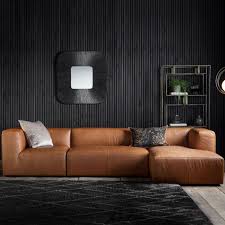 Relax in a brown leather sofa. Magdalene Leather Corner Sofa In Brown Pavilion Broadway