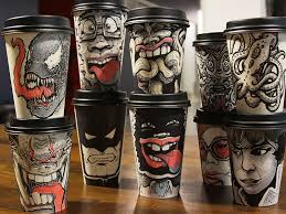 Coffee Cup Art Paper Cup Design Coffee Cup Art Cup Art