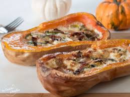 Courge Butternut Farcie Creme Lardons Poireau La Cuisine D Adeline Recette Butternut Farcie Recette Courge Butternut Courge Butternut