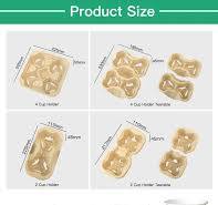 Custom Paper Cup Holder Tray Coffee Paper Cup Carrier Bagasse Biodegradable  Pulp Fiber 4 Cup Drink Carrier Tray 1730968219778398