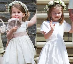 It is made from 100% cotton, with a conservative peter pan collar, (similar to the shirts and tops that prince george wears) and with traditional puffed sleeves. Princess Charlotte Wore A Givenchy Dress For The Royal Wedding