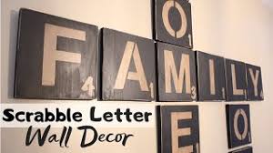 Standard printable scrabble letters (tiles). Diy Scrabble Letters Wall Art Craft Adventures Youtube