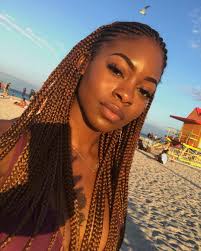 Black And Brown Box Braids 6 113 Likes 47 Comments Kaice Alea Kaicealea On Instagram Spring Br8 Glo Braids Blonde Box Braids Braided Hairstyles For Black Women Brown Box Braids